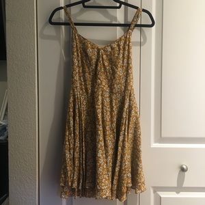 NWT Kimchi Blue Yellow Floral Skater Dress (Sz 0)